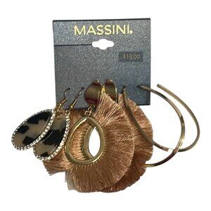 Massini Boho Earrings Bundle Set Of 3 NWT